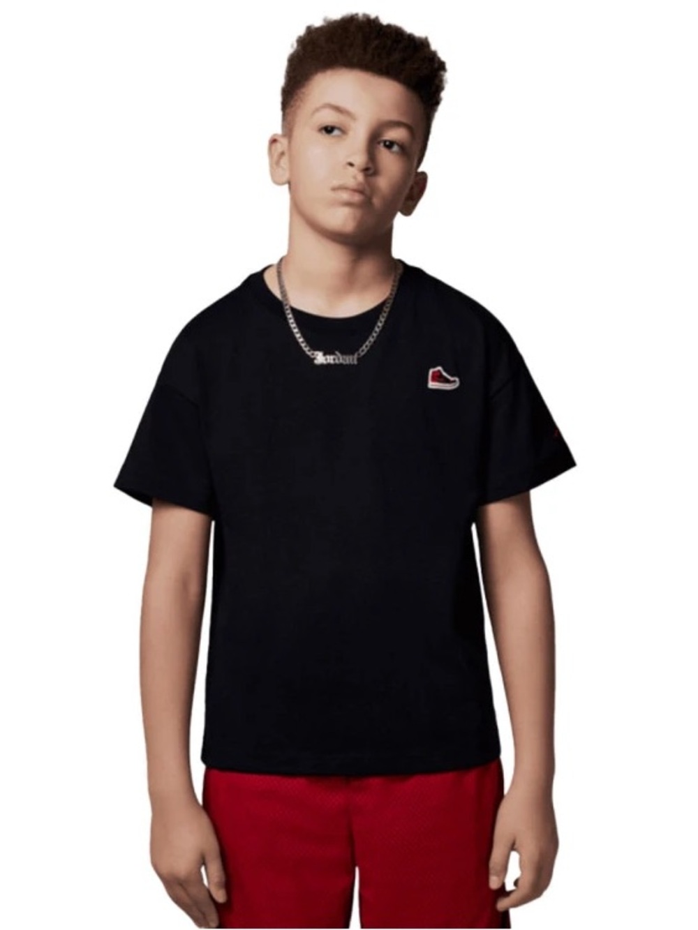 Jordan Kids' AJ1 Patch T-shirt Black